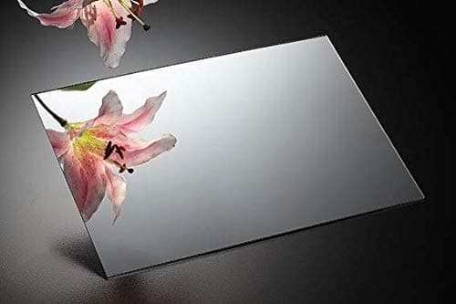 Thin Gauge Plastic Sheet with Mirror Silver Finish 1/32"