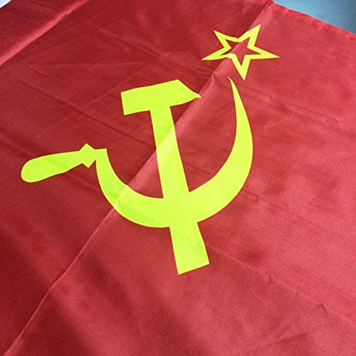 MOFAN USSR Flags Soviet Union Russia Polyester Flag with 2 Solid Grommets 3x5ft Nicely Stitched and Vivid Bright Color Indoor/Outdoor Home Garden Decoration