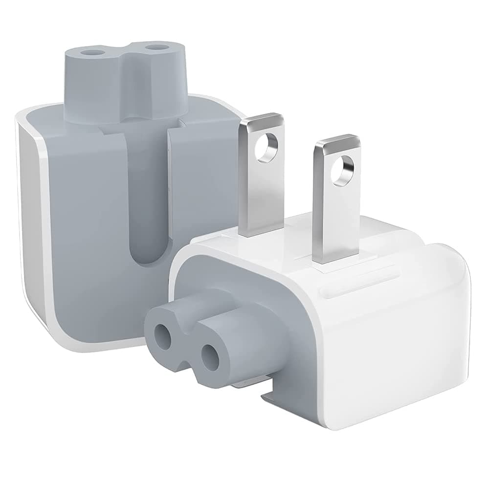 Mac AC Wall Adapter Plug Duckhead US Wall Charger AC Cord US Standard Duck Head Compatible With Macbook Mac I-Book/I-Phone/I-Pod AC Power Adapter Brick., White