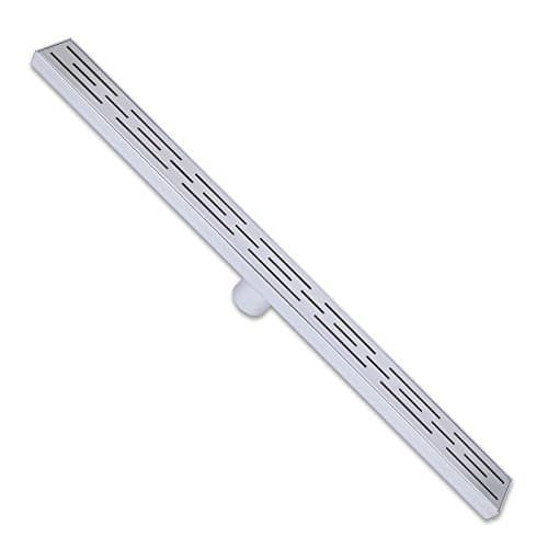 ZOIC Stylish Closed Design Linear Insert Floor Grate Bathroom Shower Waste Drain 304 Stainless Steel 19.68 Inches (500MM)