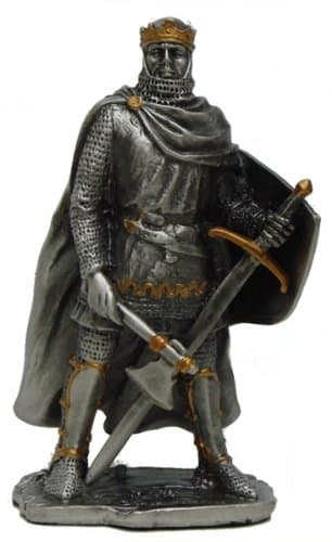 Pewter Robert The Bruce Knight Figurine