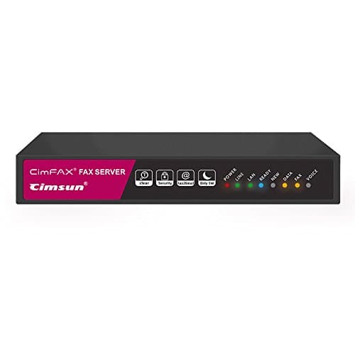 CimFAX H5 High Speed 33.6k Fax Server Auto Save FAX as PDF 100 Users Paperless Fax Machine Cost-Effective Fax Modem Fax Via Telephone Line (4GB)