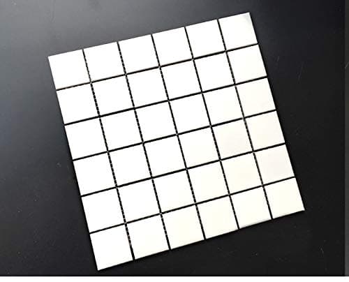 The Tile Life Square 2x2 Matte White PR Mosaic Tile for Kitchen backsplash, Bathroom Floor and Bathroom Wall - Sheet 12x12