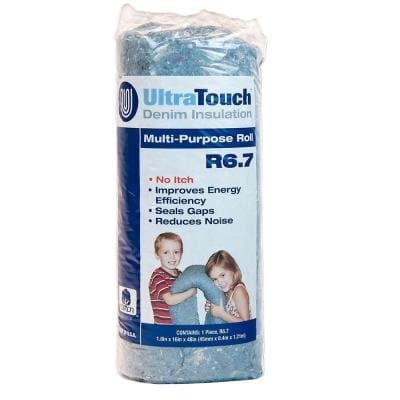 Ultra Touch 16 in. x 48 in. Denim Insulation Multi-Purpose Roll