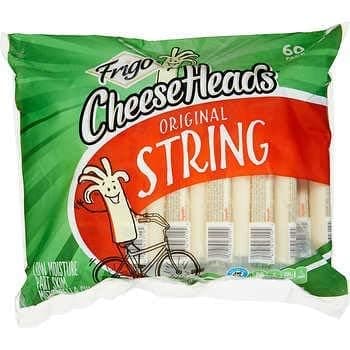 Cheese Heads | String Cheese | (1 oz. pkg, 60 ct.)