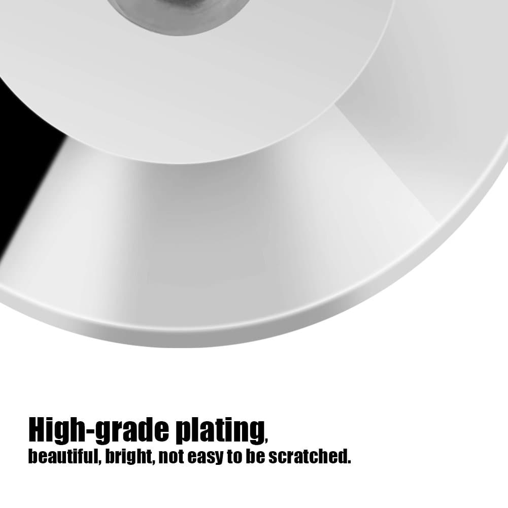 Universal Copper Speaker Spikes Pads, 8 Pcs Shock Isolation Stand Feet Cone Base Mats Floor Disc (Silver)