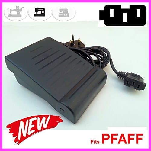 Sewing Machine Foot Pedal Control Controller 3 Vertical Blades style plug in line with side Lug - 2 SPEED - Fits PFAFF 6120 Stretch and Jeans, 6122 Tipmatic Select, Select 4