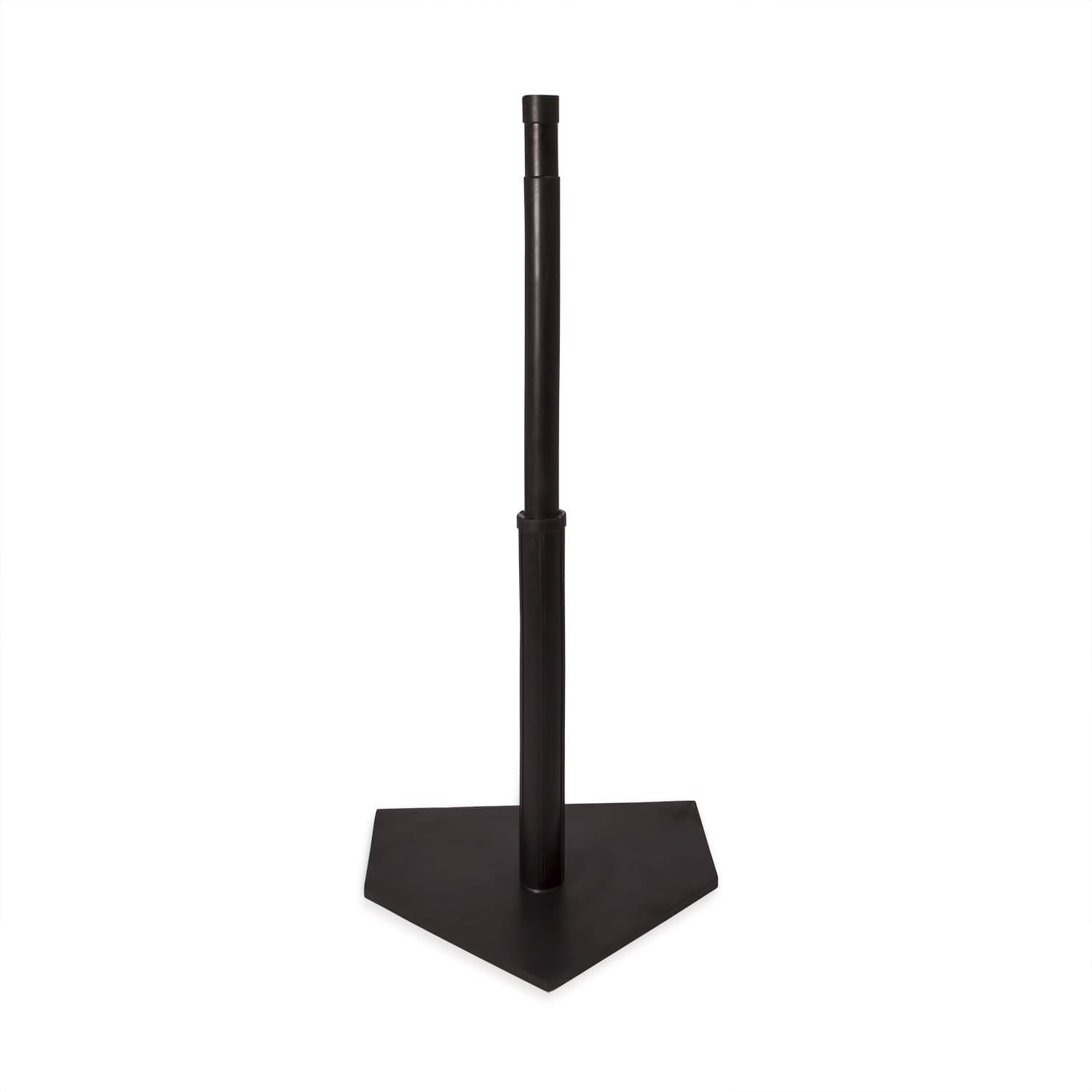 Champion Sports Deluxe Batting Tee – Adjustable Rubber Baseball & Softball Tee on Home Plate, Multiple Styles