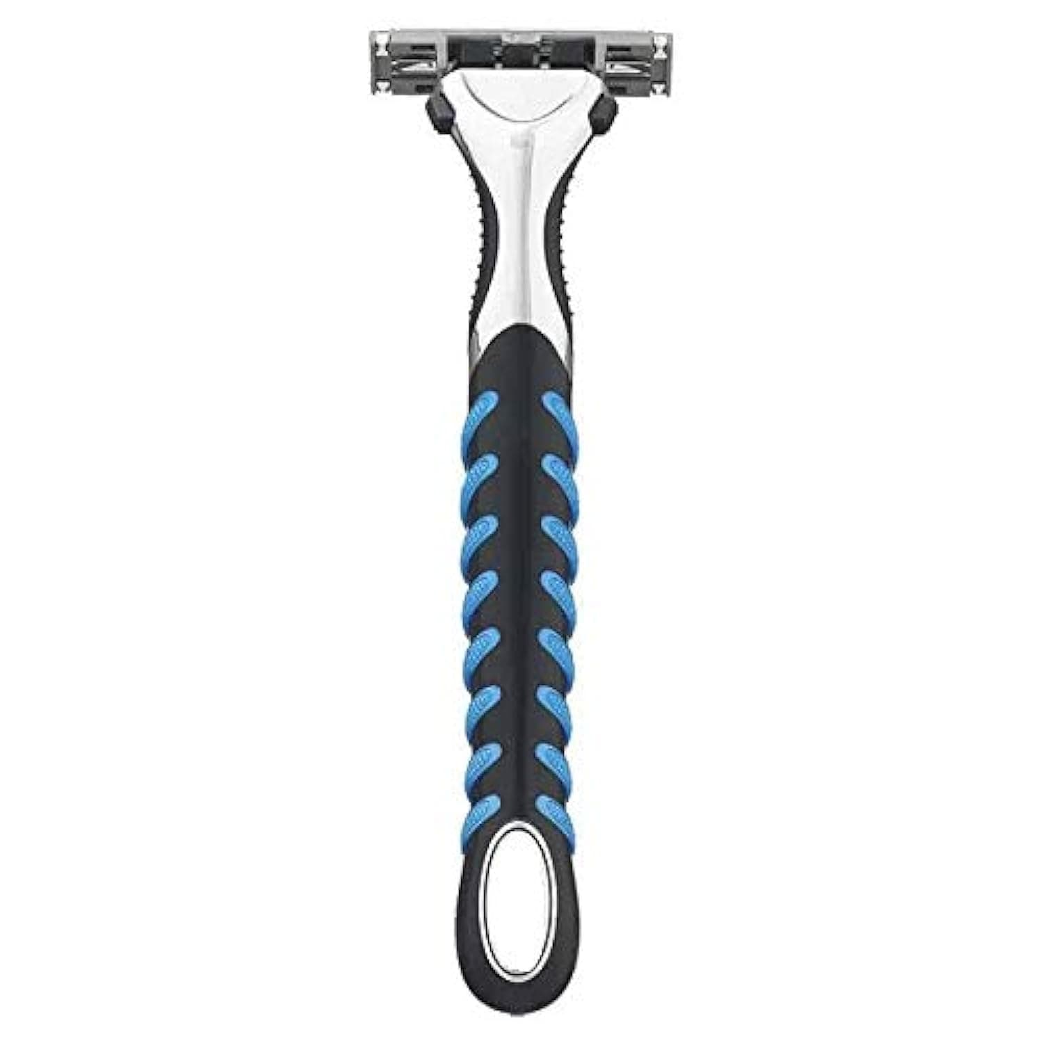 NING Sensor Excel Manual Shaving Razor, Blue, Twin Blade Technology, Spring-mounted for Comfortable Shave
