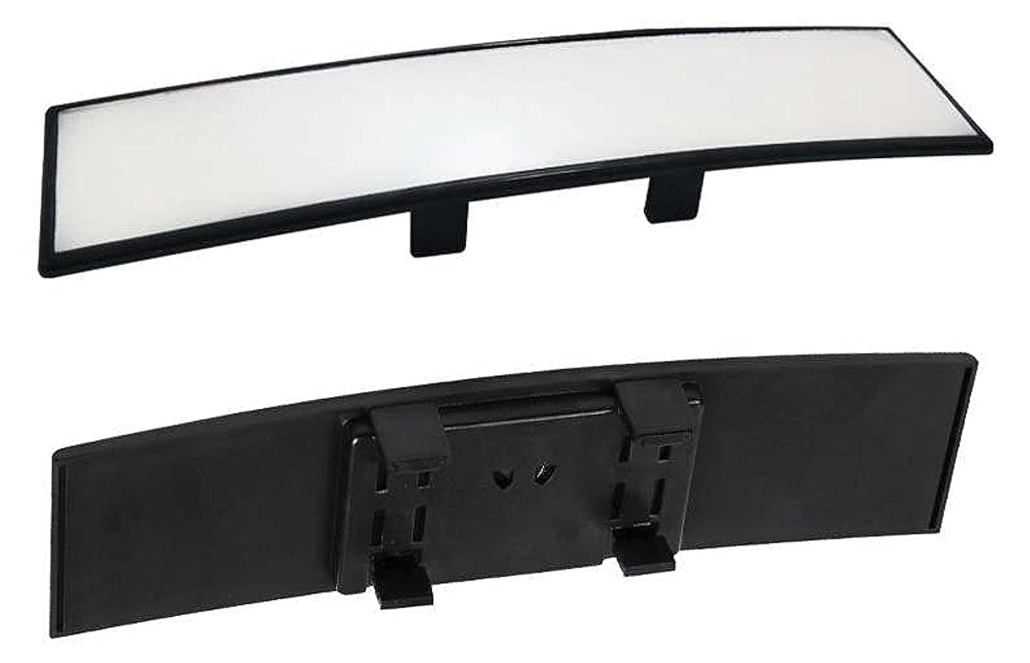 Universal Car Rear View Mirror, Reduce Blind Spot, Avoid Accidents, Wider View, 300mm x 65mm, No sticking or screws required, Easy Fitting on existing Mirror