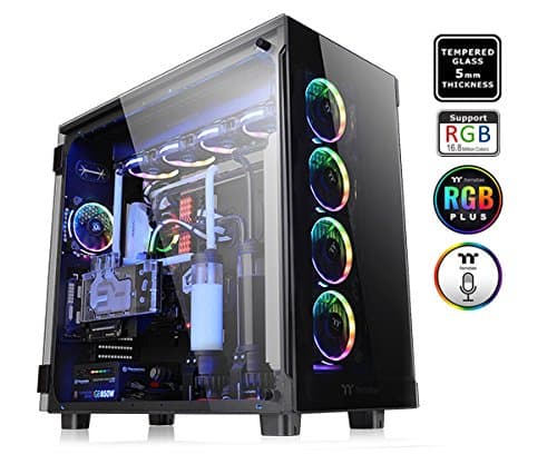 Water cooled Intel Core i9! Powermaster ULTRA i9. now just £4499.99! The ULTIMATE Thermaltake View 91 TG RGB INTEL i9 9900x 3.6GHz TEN core 20 thread hyper performance processor PC eXtreme gaming system. TURBO of 5.0Ghz, Nvidea RTx GeForce 2060 6gb ultra performance VR ready graphics card, 64GB ddr 4 memory, huge 6TB hard drive with M2 512GB ssd ultra fast boot drive, loads windows in 4 seconds!, blue ray DVD player/DVD-rw drive, wifi with windows 7 professional 64bit.
