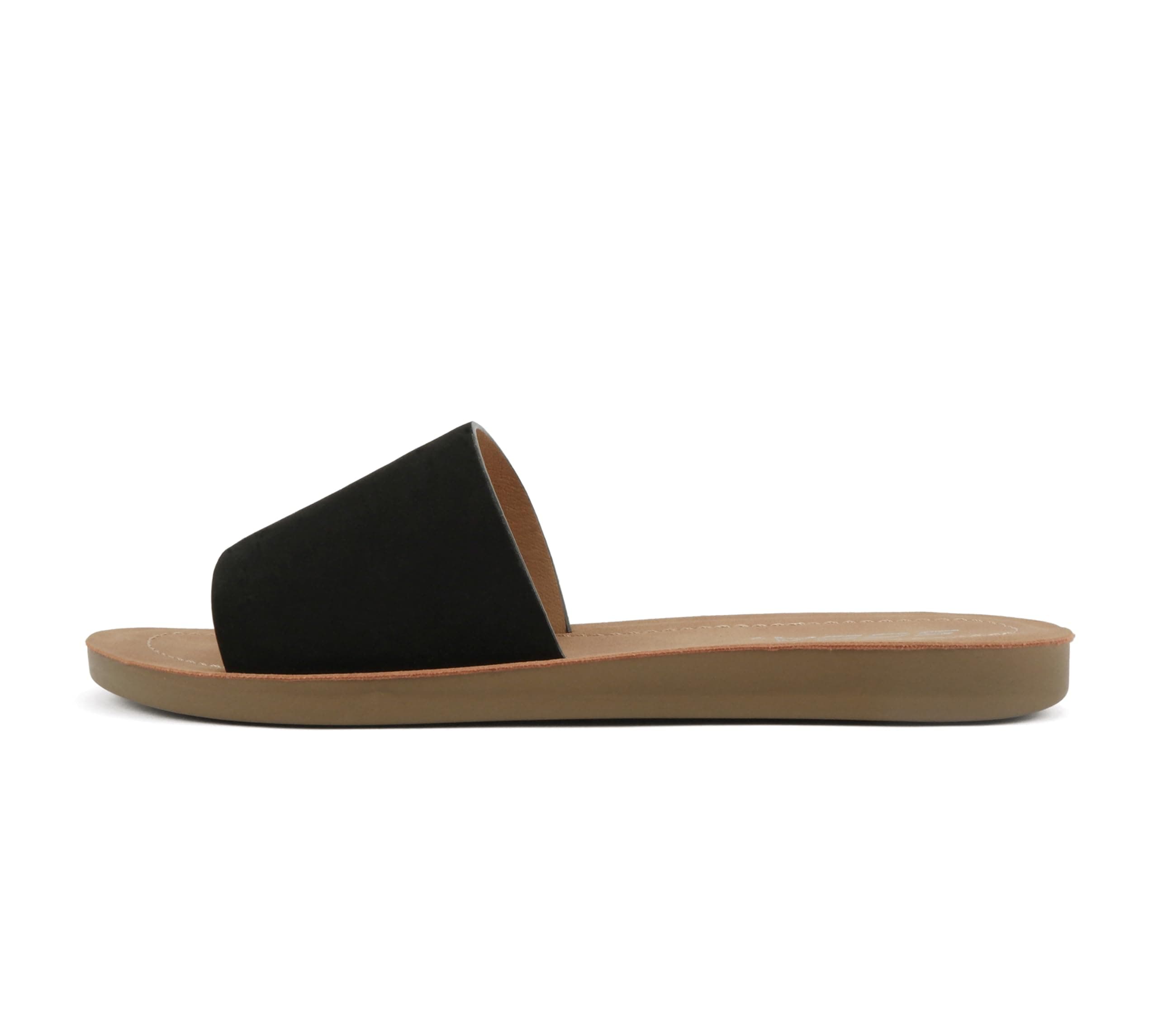 Shoes Efron-S Women Flip Flops Basic Plain Slippers Slip On Sandals Slides Casual Peep Toe Beach