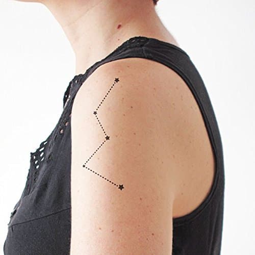Cassiopeia - Temporary tattoo (Set of 2)