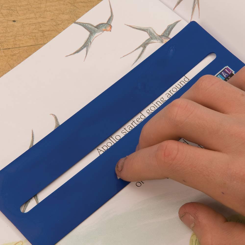 TTS SD10017 Visual Tracking Reading Window, 17 cm L x 5 cm W, Pack of 10