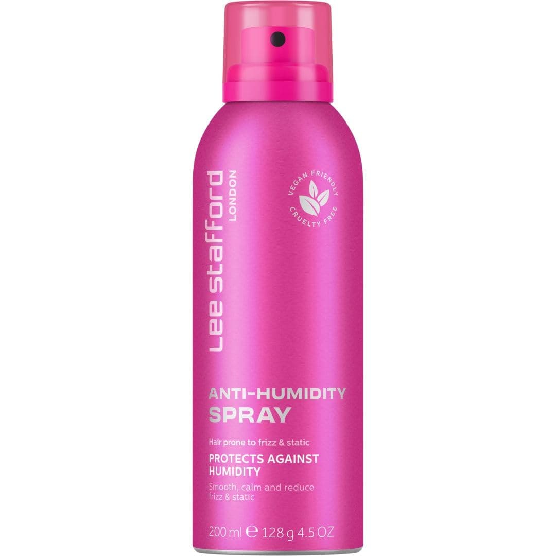 Lee Stafford Frizz Control Hair Spray | Styling - Best Lightweight Anti Humidity Shine Mist, Combats Static for a Smoothing Look, Weatherproof Shield, Blowout Protectant, 4.5 Oz