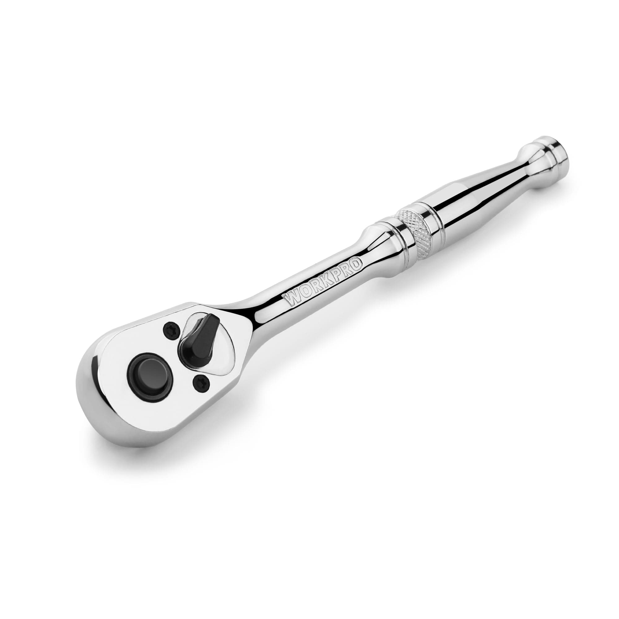 1/4-Inch Drive Ratchet, Quick-Release Reversible Ratchet Wrench, 72-Tooth 1/4 Drive Ratchet Handle, Chrome Alloy Made, Cr-Mo Head, Full Polished