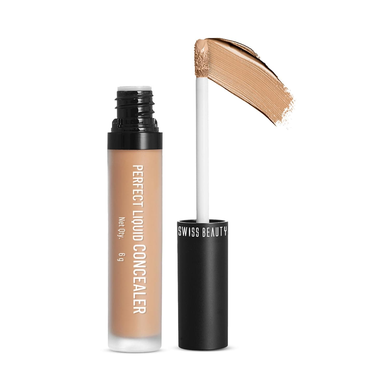 Liquid Light Weight Concealer With Full Coverage |Easily Blendable Concealer For Face Makeup With Matte Finish | Shade- Warm Honey, 6g