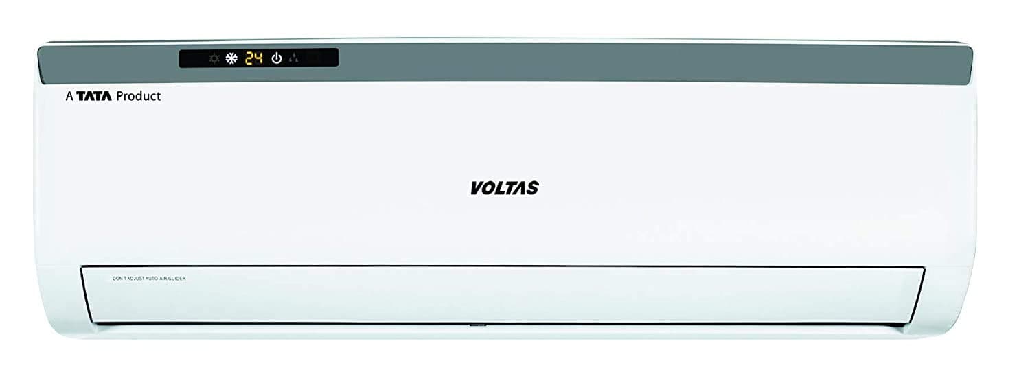 Voltas 1.5 Ton 3 Star Dust Filter, Antibacterial Coating Split System AC (Copper, 183EZA, White)