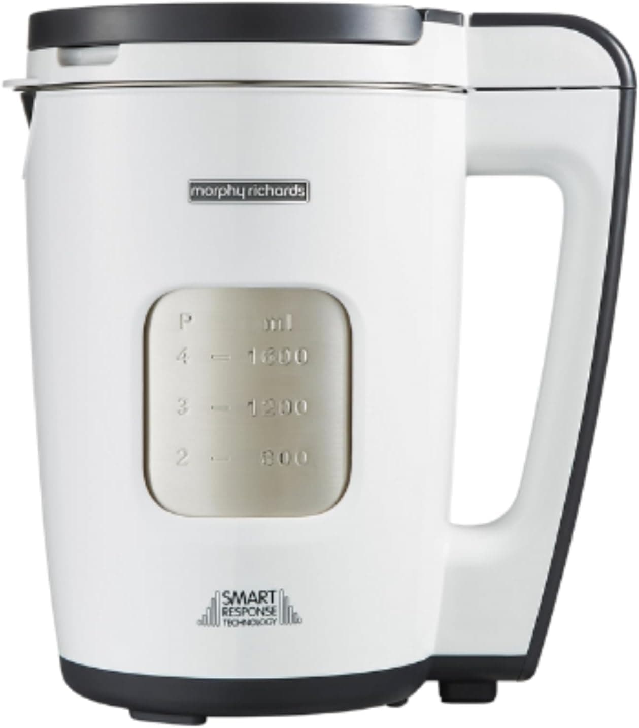 Morphy Richards 1.6L Soup Maker, Smart Response Technology, 9 Settings, Keep Warm, Portion Control, Stainless Steel, White