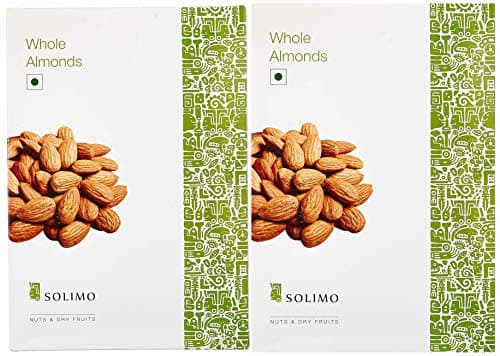 Amazon Brand - Solimo Premium Almonds, 250g + Amazon Brand - Solimo Premium Almonds, 1kg