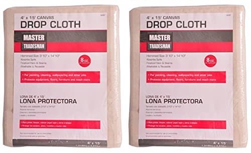 Canvas Drop Cloth, 4 x 15-Ft.