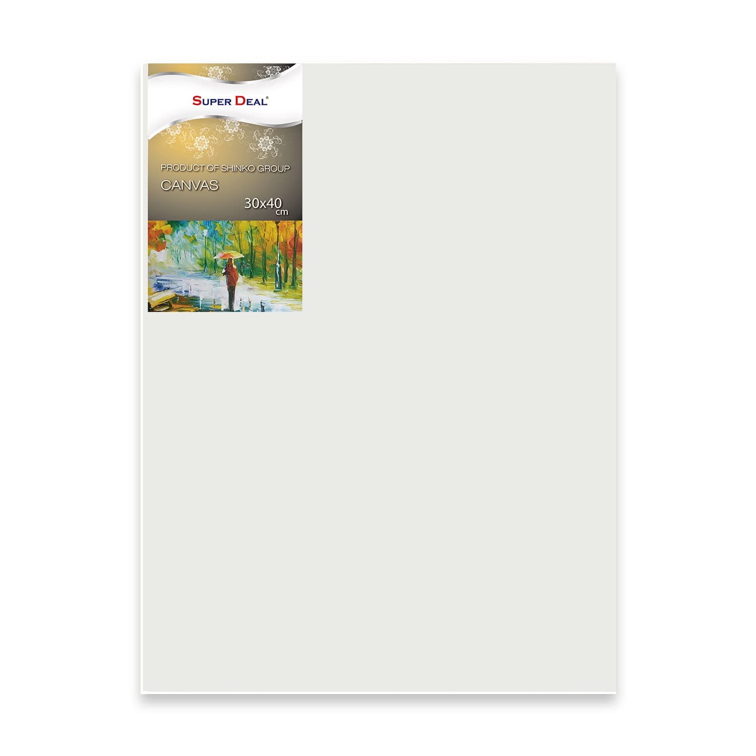 SUPER DEAL Canvas 30X40cm - White