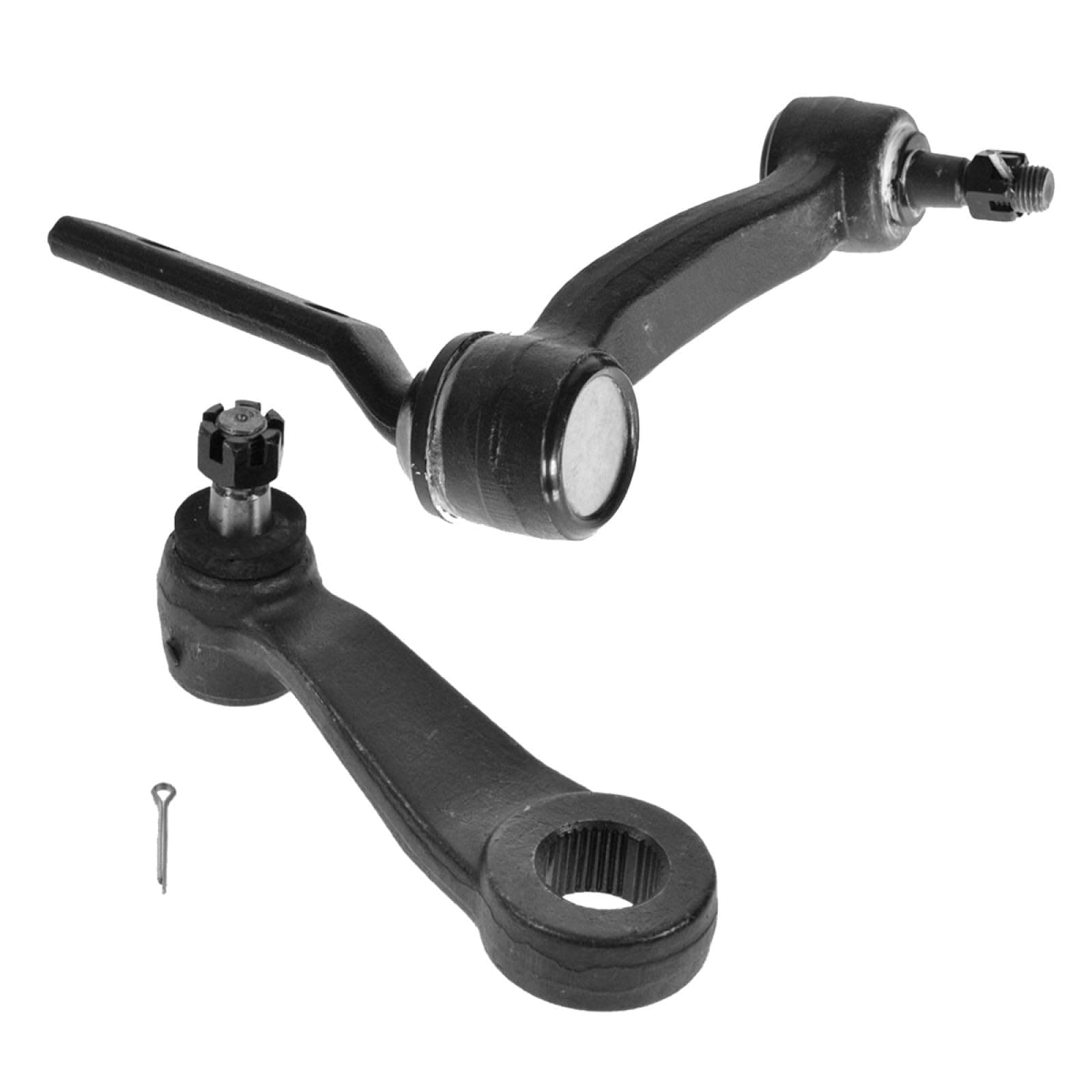 TRQ Front Driver & Passenger Side Steering Kit Idler Arm & Bracket Assembly Pitman Arm Compatible with 85-05 Chevrolet 85-04 GMC 98-00 Isuzu 91-01 Oldsmobile