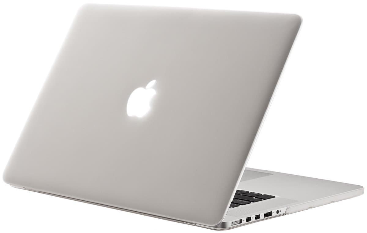 mCoque matte hard case for Macbook Pro 15" with Retina Display (Model A1398 without DVD player) - Transparent (With a FREE European version transparent keyboard skin)