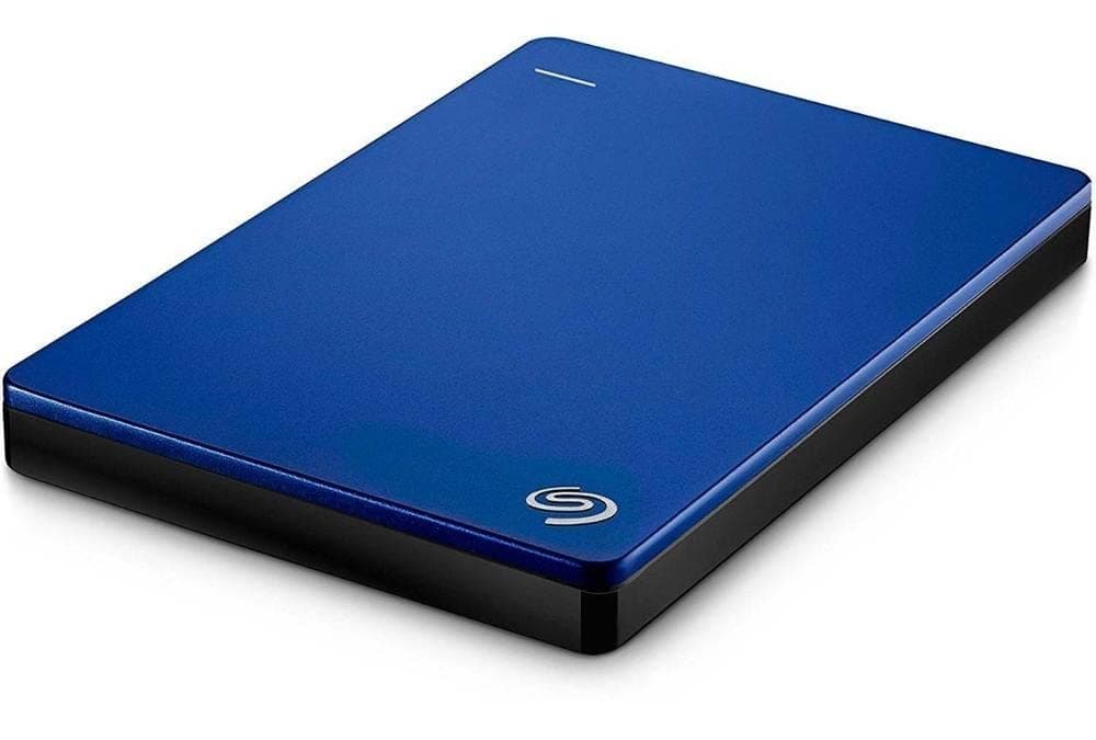 Seagate Backup Plus Slim 1TB Portable External Hard Drive with Mobile Device Backup USB 3.0 (Blue) STDR2000102