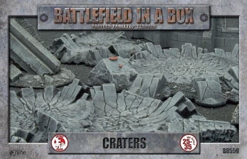 Battlefield In A Box - Craters Painted Tabletop Terrain