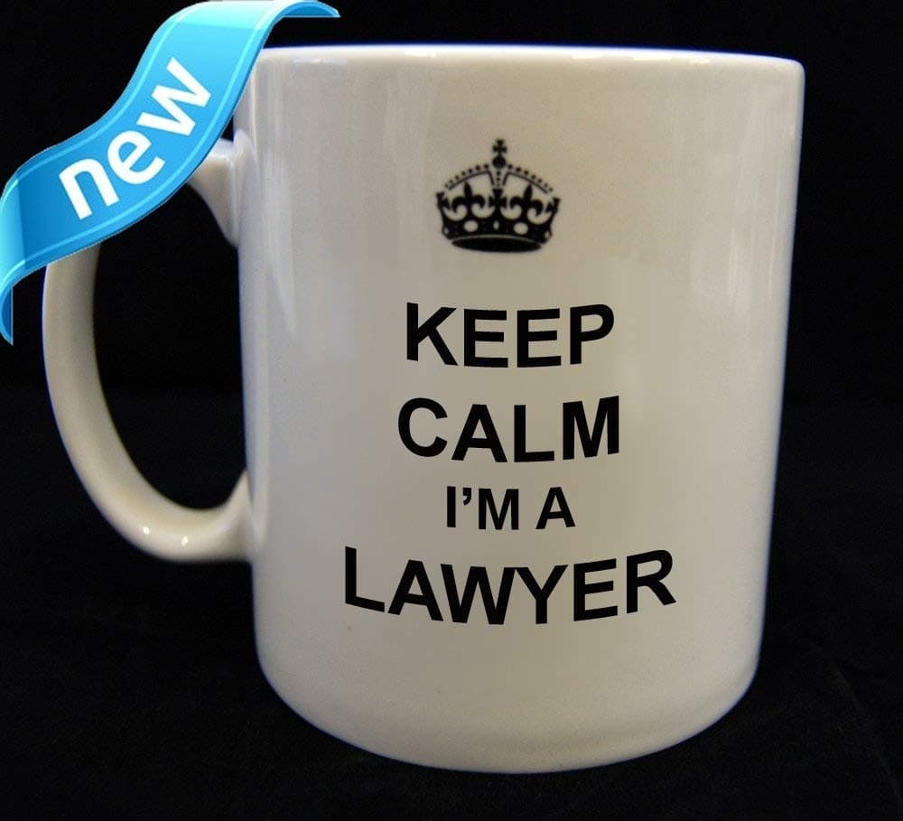 Keep Calm and Carry on Lawyer Mug