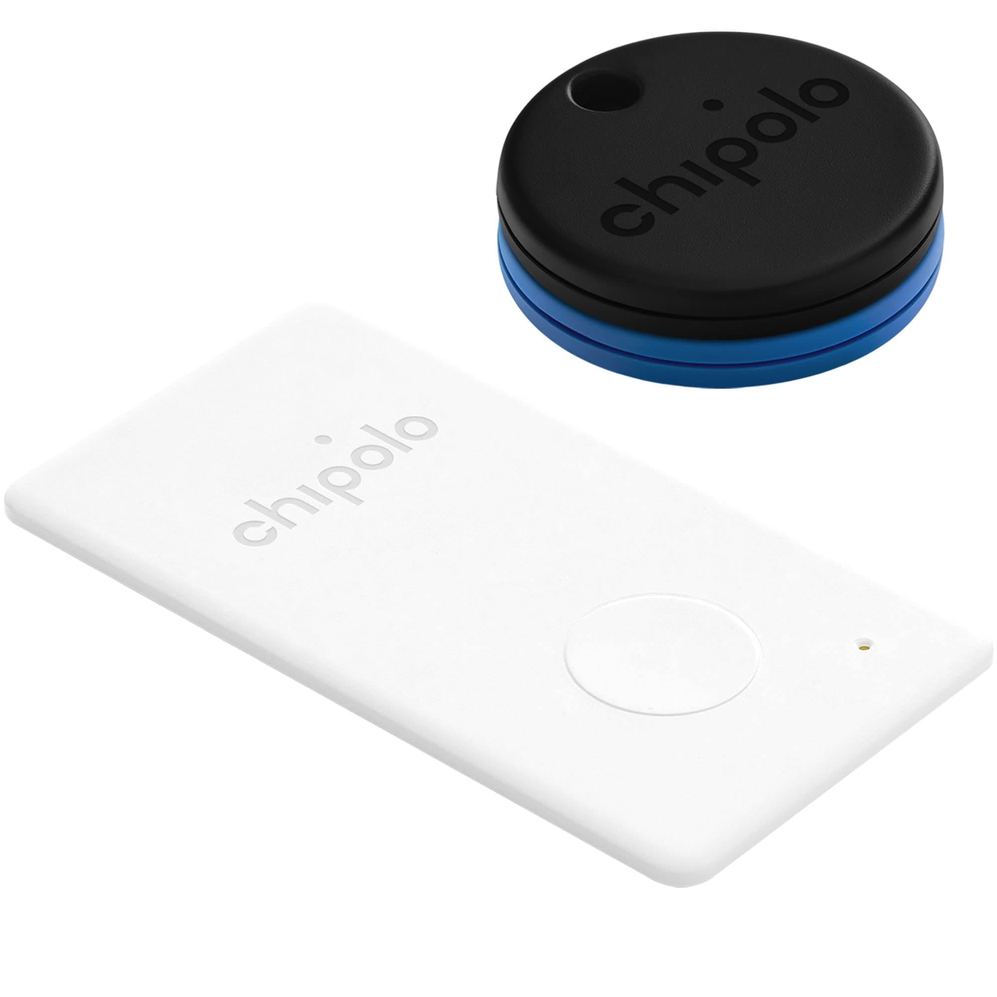 ONE - Key Finder, Bluetooth Tracker for Keys, Backpack, Item Finder, Premium Features, Out of Range Alerts, Works with Chipolo app (iOS & Android Compatible) (2X ONE + 1x Card)