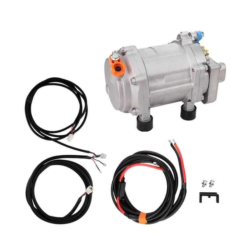 A/C 12V 24V 48V Electric Compressor Set For Auto AC Air Conditioning Car Truck Bus Boat Tractor Shop Automobile Aircon(E-12V)