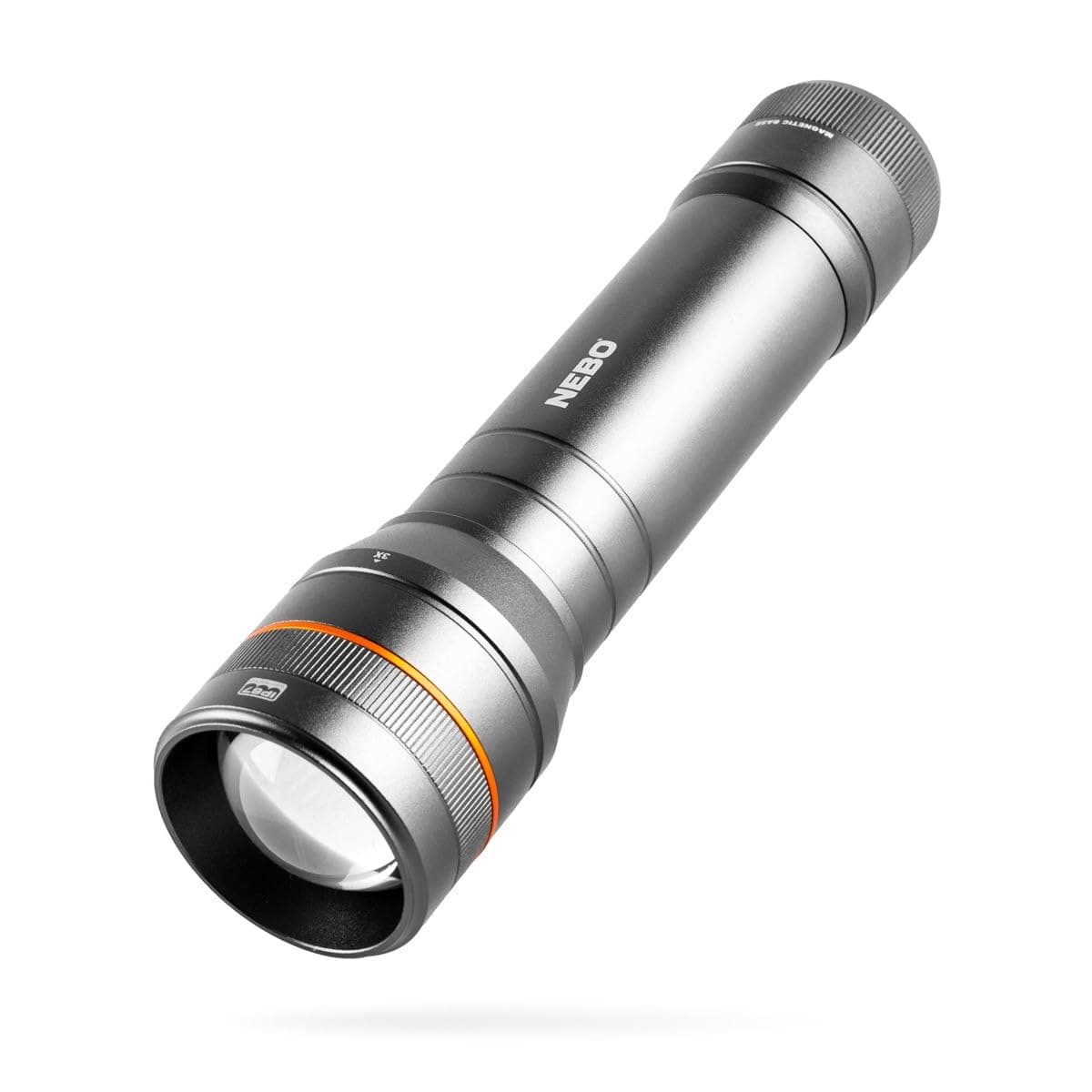 NEBO Newton Powerful LED Handheld Flashlight | AA Battery Powered Compact Waterproof Flashlight | Storm Gray | Available in 500, 1000, 1500 Lumens