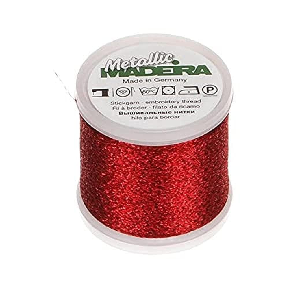 200 m Metallic Thread, Red