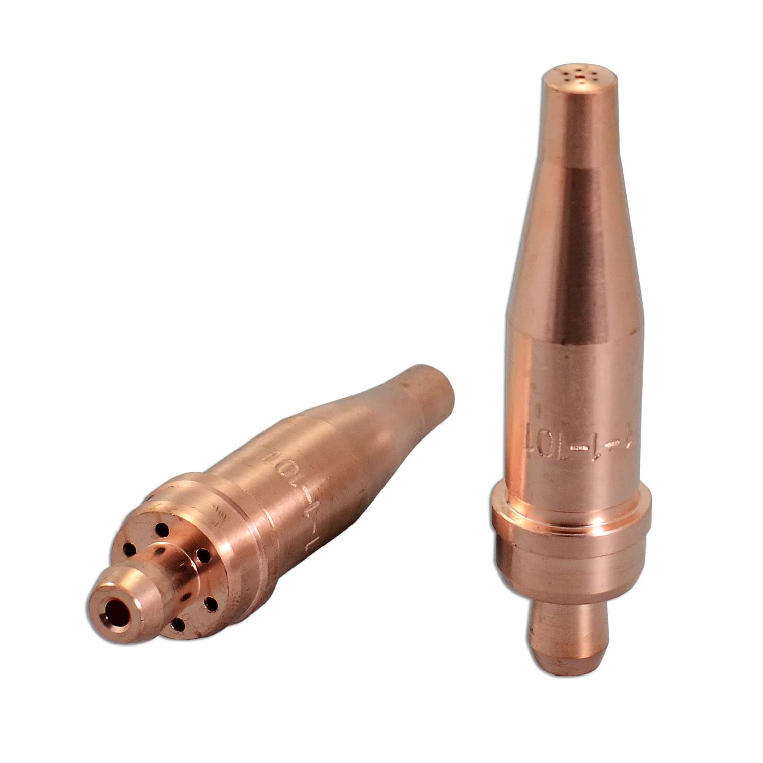 Acetylene Cutting Tips 1-101 size 1 & 1-1-101 for Victor-Style Oxygen Oxy Oxyfuel Cutter Torch Made of Copper Pack of 2