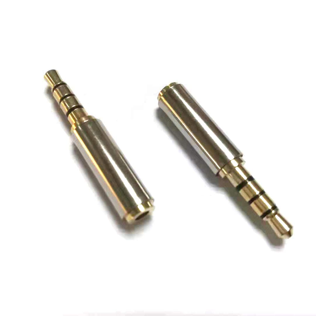 MiCity Headphone Plug Audio Connector Aux Extender Headphone Extension Adapter male to female Jack For Smartphones, Tablets, Speakers, Microphone & Card Readers 2 pcs (2.5mm to 3.5mm)