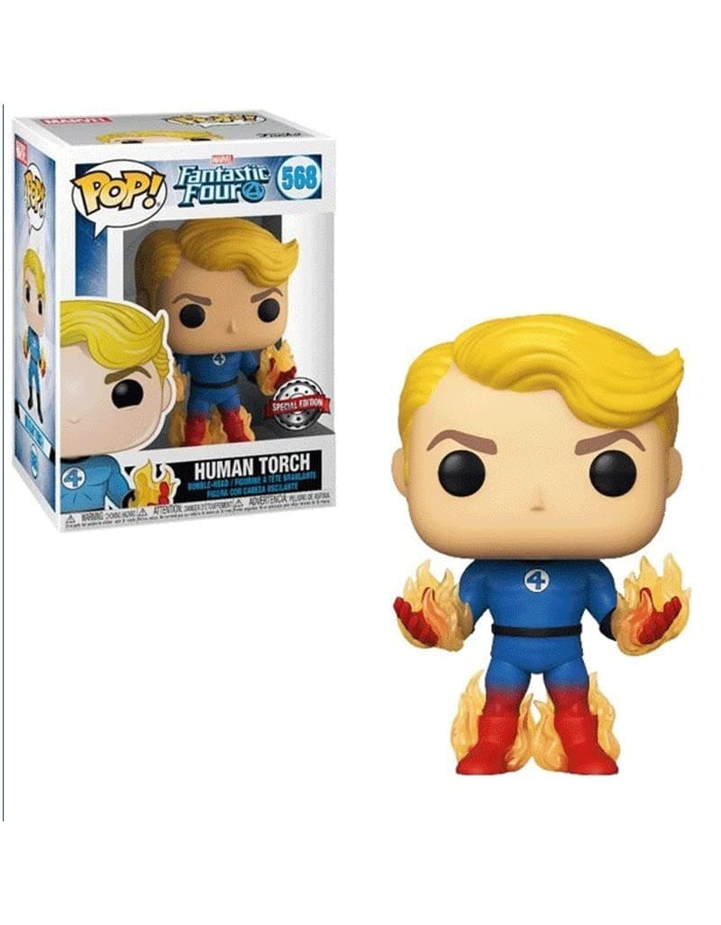 Funko Pop! Marvel: Fantastic Four - Human Torch Bobble-Head