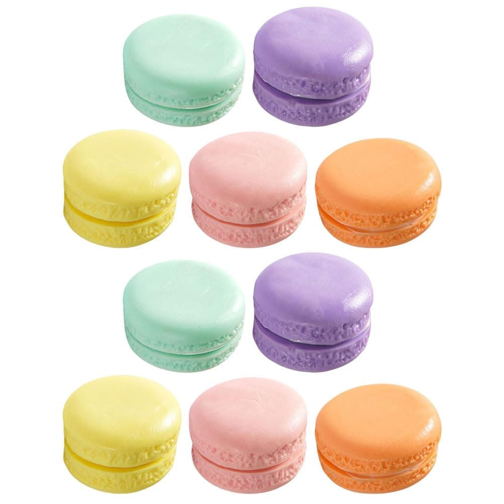 SAFIGLE Artificial Macaron Models 10 Pieces Realistic Simulation Macaron Miniature Dessert Props for Home Decor Photography Display Party Accessories