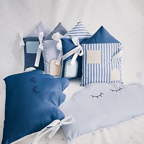 Baby Boy Crib Nursery Bedding with clouds