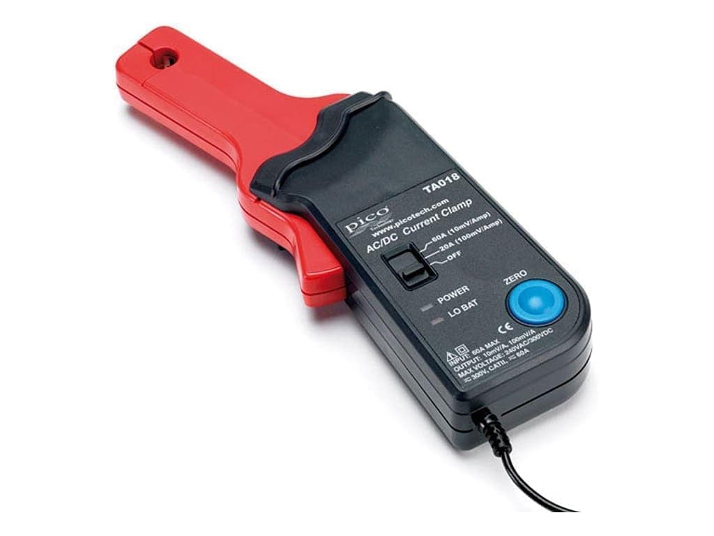 Pico Technology 60 A AC/DC current clamp for PicoScope automotive oscilloscopes TA018
