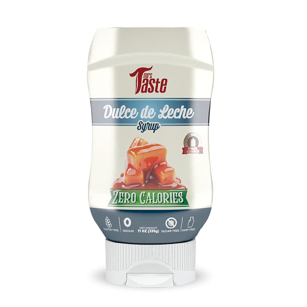 Mrs Taste Sugar Free Dulce de Leche, Zero Calories, Zero Sodium, Zero Sugar, High Fiber, Keto Friendly, Paleo Friendly, Condiments and Sauces (11 oz, Dulche de Leche)