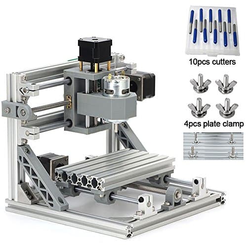 DIY CNC Router Kits 1610 GRBL Control 3 Axis Plastic Acrylic PCB PVC Wood Carving Milling Engraving Machine, XYZ Working Area 160x100x45mm CNC Router Machine By Beauty Star