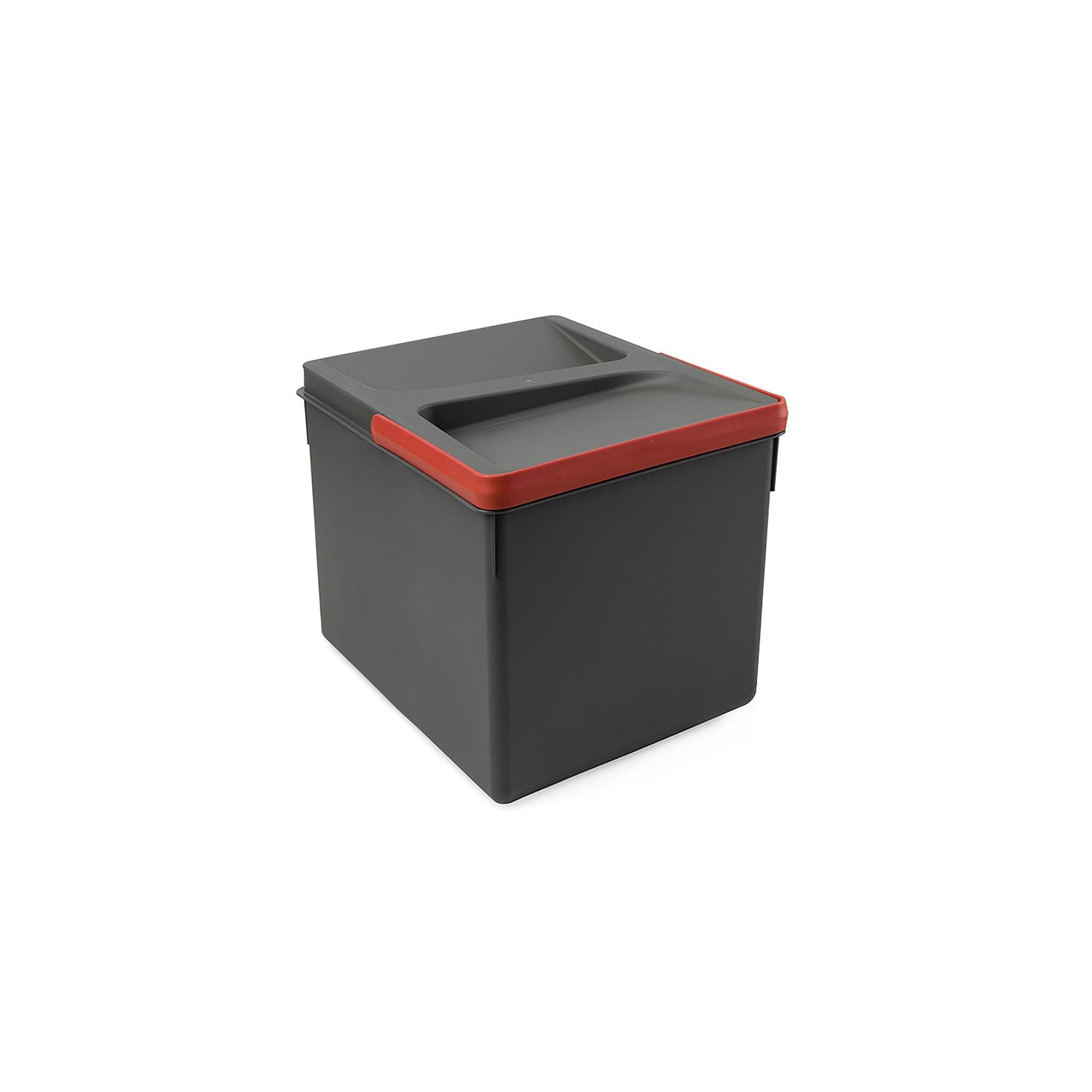 8937023, Waste Sorting Cut-Out Base, bin Height 216mm with 12 litres Capacity, Grey, H 216 mm (1x12L)