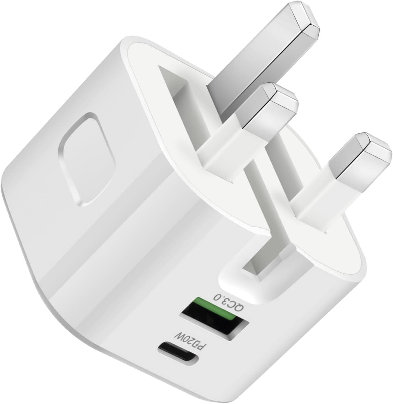 Necomi USB C Charger, ® 20W Fast Charge Wall Plug, 2 Ports PD&QC 3.0 Fast Charger Plug Compatible for iPhone 16 Pro Max/15/14/13/13 Pro 12/12 Pro/12 Pro Max, iPad, Galaxy