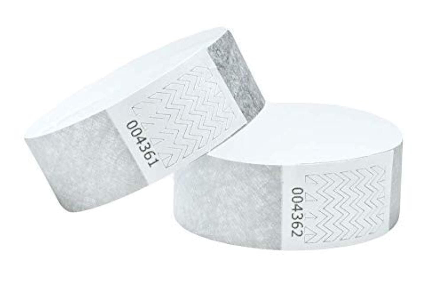 Tyvek Wristbands 3/4 inch 100 Pack, Paper Like Bracelets Used for Events, Nightclubs, waterparks etc. Silver
