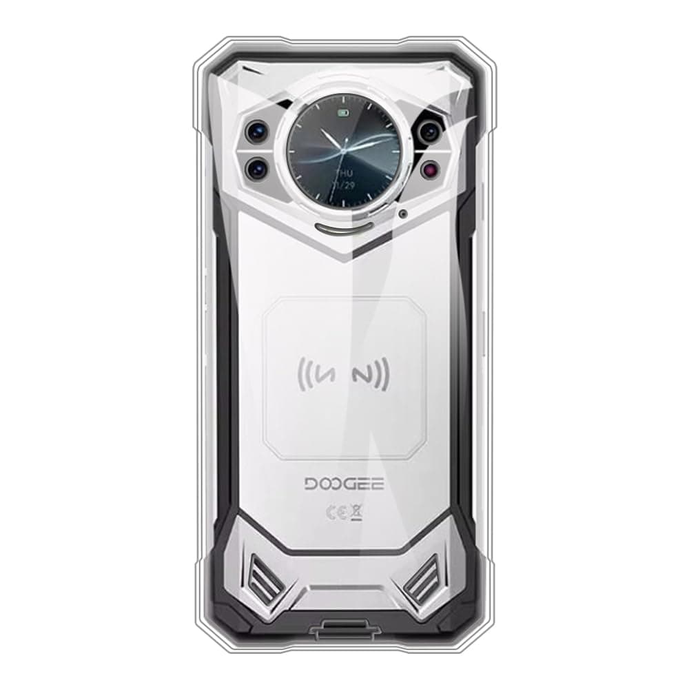 TPU Phone Case Compatible with Doogee S200, Slim Shockproof Soft Cover with Anti-Scratch Design and Precise Cutouts Full Protection (Clear)