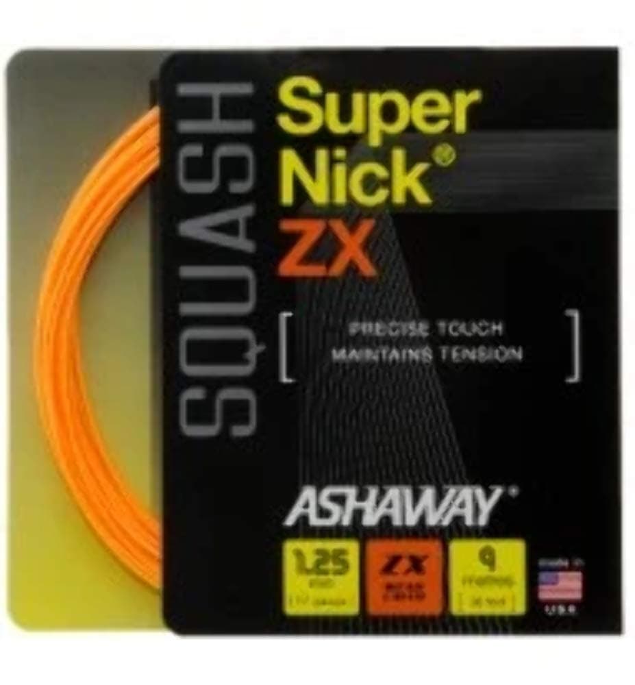 ASHAWAY Supernick ZX Squash String (1 Set) 17 Gauge