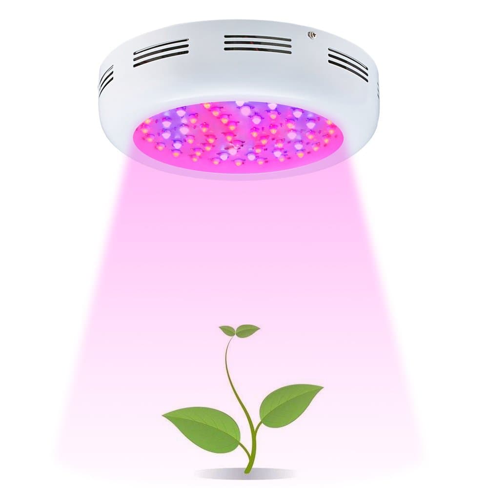King Plus UFO 600w Double Chips LED Grow Light Full Specturm for Greenhouse and Indoor Plant Flowering Growing (10w LEDs)