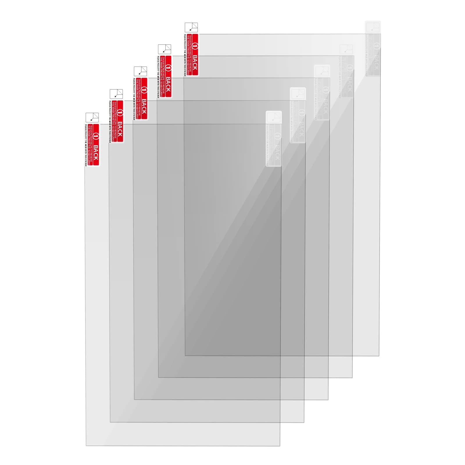 KOYOFEI 5PCS Screen Protector for Elegoo Saturn 3, Saturn 4 3D Printer Wear-resistant Leak-proof Screen Protector Film for Elegoo Saturn 3, Saturn 3 Ultra, Saturn 4 Ultra Resin LCD 3D Printers